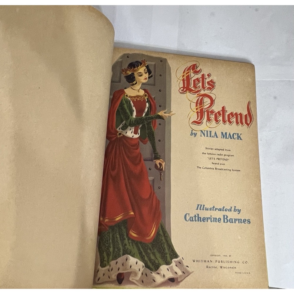 Vintage 1948 Let's Pretend Nila Mack Whitman CBS Radio Fairytales Book - Picture 15 of 16